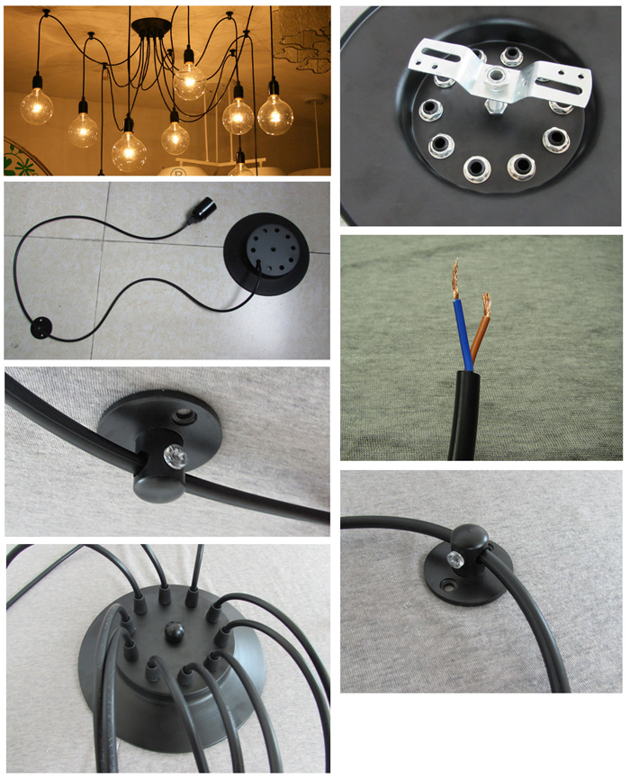 E27 Socket Edison Retro Style Pendant Lamp Holder